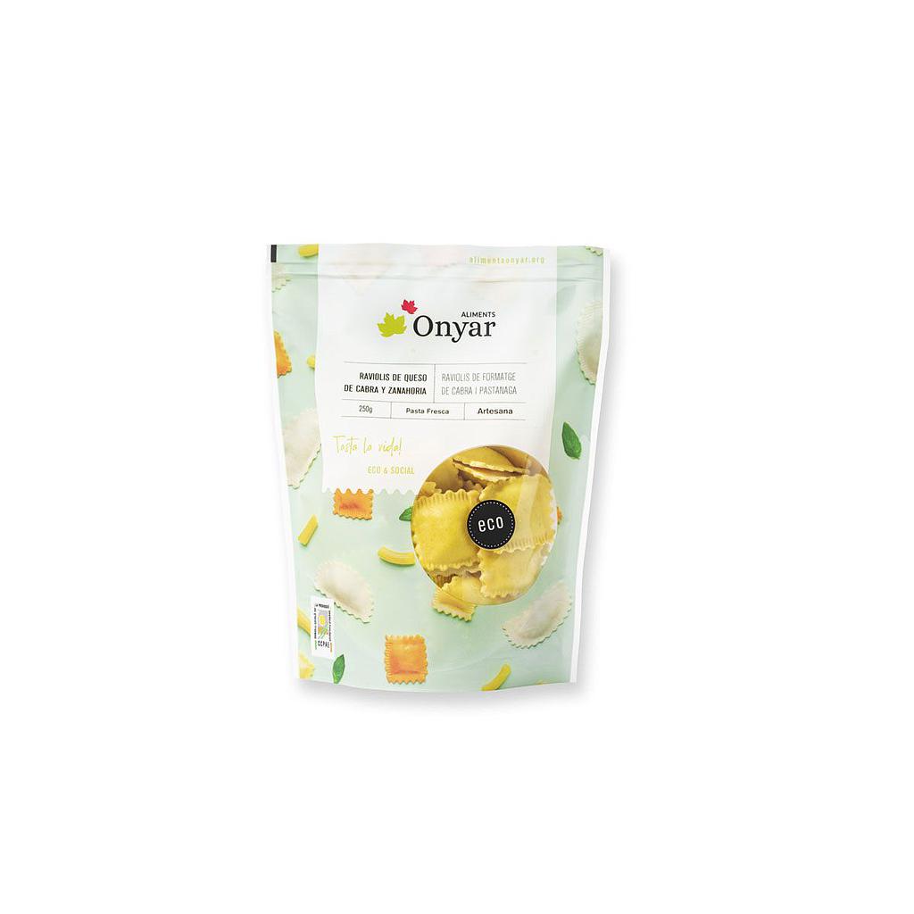 Raviolis  formatge de cabra i pastanaga 250g