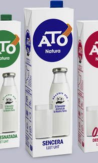 Llet de vaca sencera, 1l.  ATO