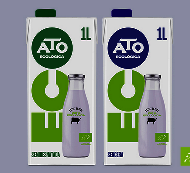 Llet de vaca semidesnatada 1l, ATO