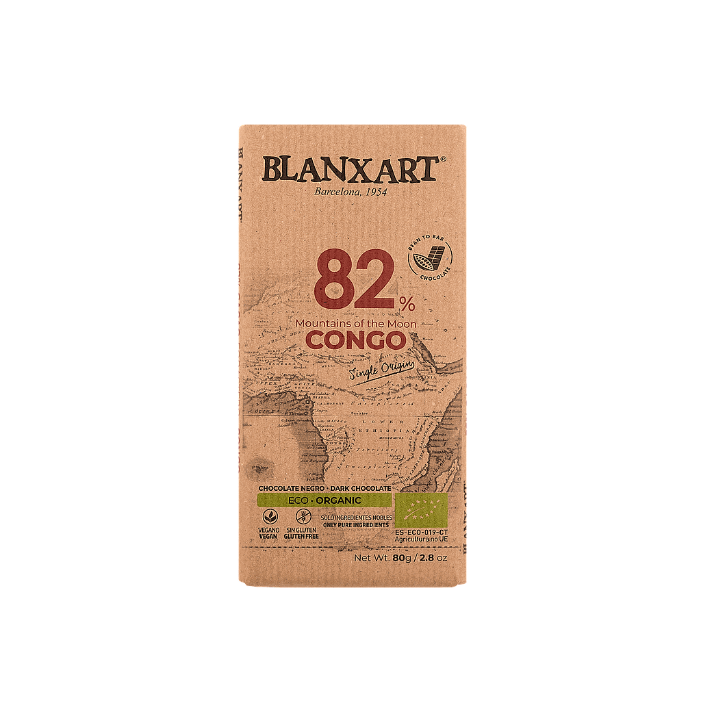 Xocolata negra 82% Congo 80g, Blanxart