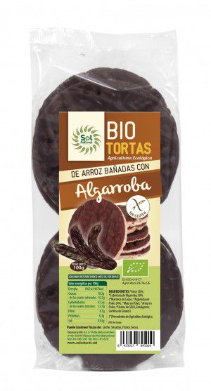 Coquetes d'arròs amb garrofa 100g, Sol Natural