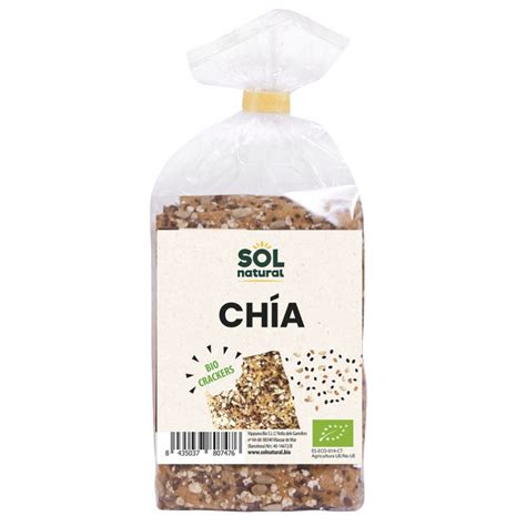 Crackers amb llavors de chia 200g