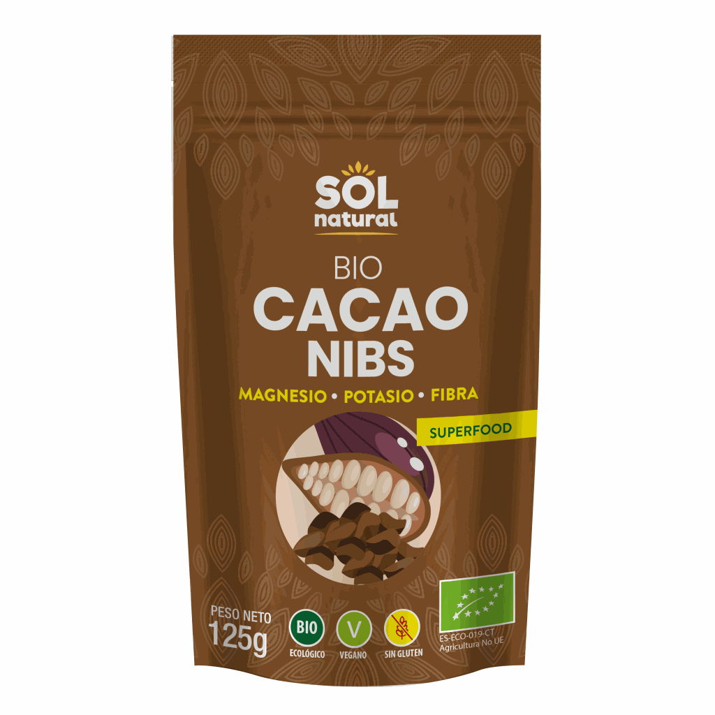 Cacau Nibs 125g, Sol Natural
