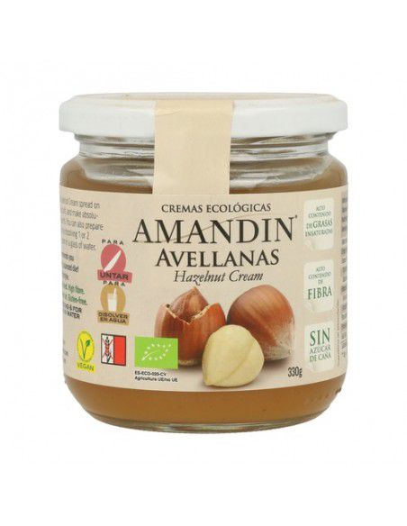 Crema d'avellana 330g, Amandin
