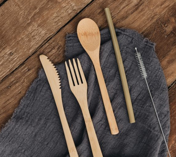 Set de cuberts de bambú, Ecoluba