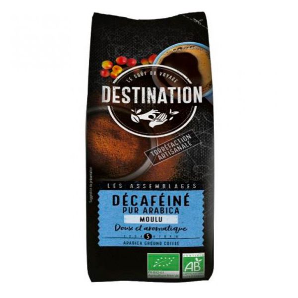 Cafè pur aràbica descafeinat, 250g. Destination