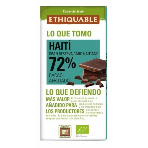 Xocolata 72% Haití, 100 g  Ethiquable