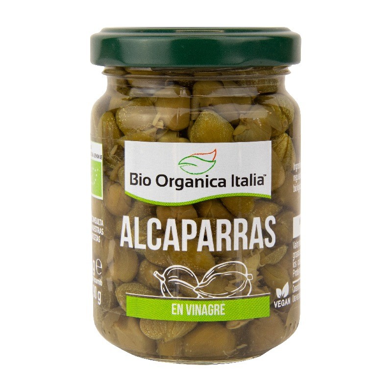 Tàperes en vinagre, 140g. (Bio Organica Italia)