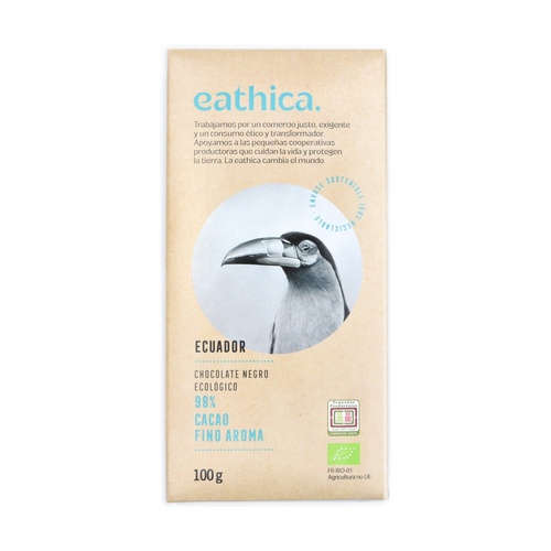 Xocolata Equador 98% bio, 100g Eathica