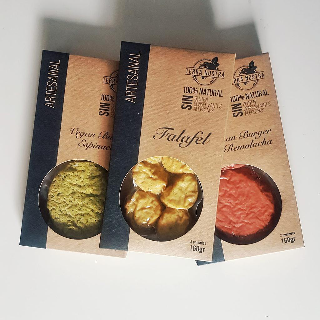 Burguer de pèsol i alvocat 160g. Terra Nostra