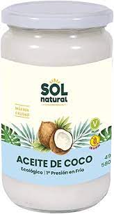Oli de coco verge extra BIO 1l, Sol Natural