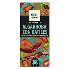 Tableta de garrofa amb dàtils BIO 70g