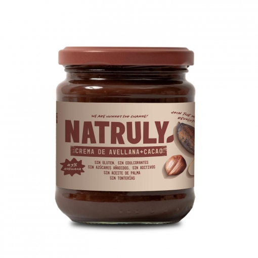 Crema avellanes i cacau 285g, Natruly