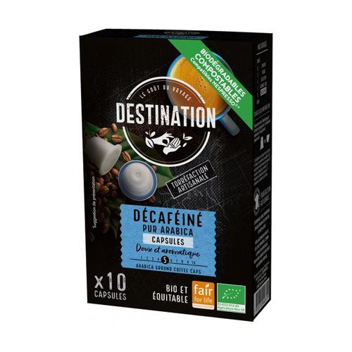 Càpsules descafeïnat aràbica 10u. Destination