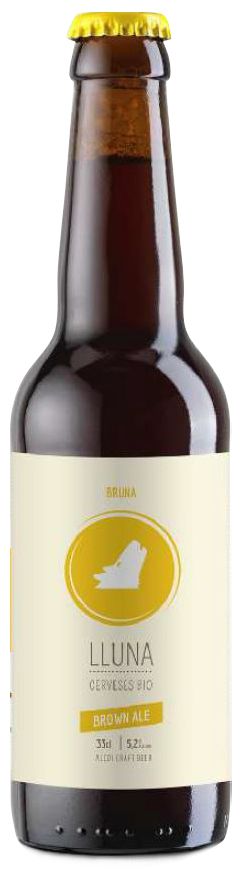 Cervesa brown ale, 330ml. La Lluna