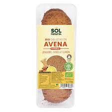 Galetes de civada ging. cany. i llim. 175g Sol N.