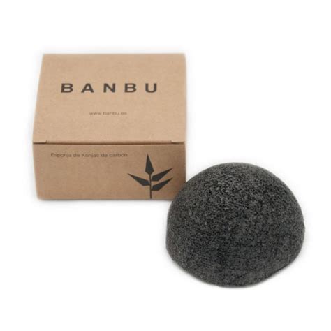 Esponja Konjac facial carbó, Banbu
