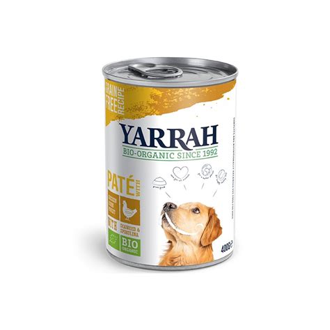 Paté pollastre per a gos, 400g Yarrah