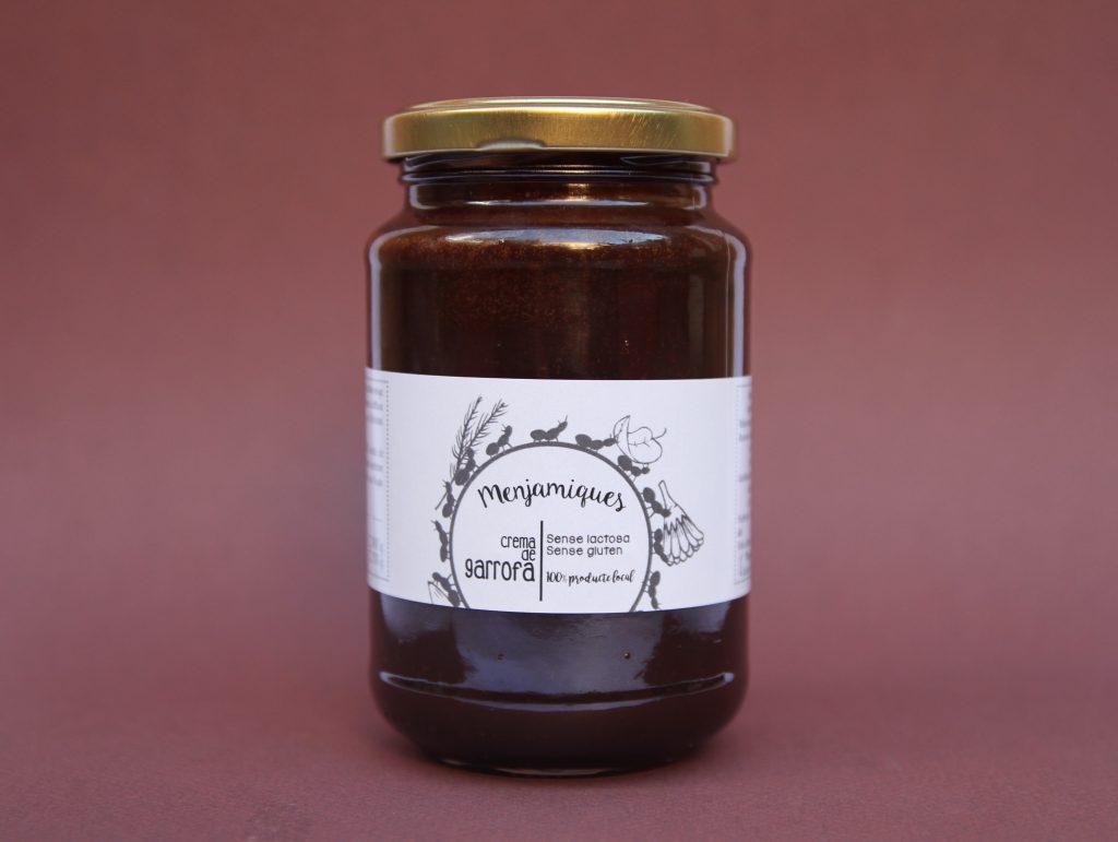 Crema de garrofa, 240g Menjamiques