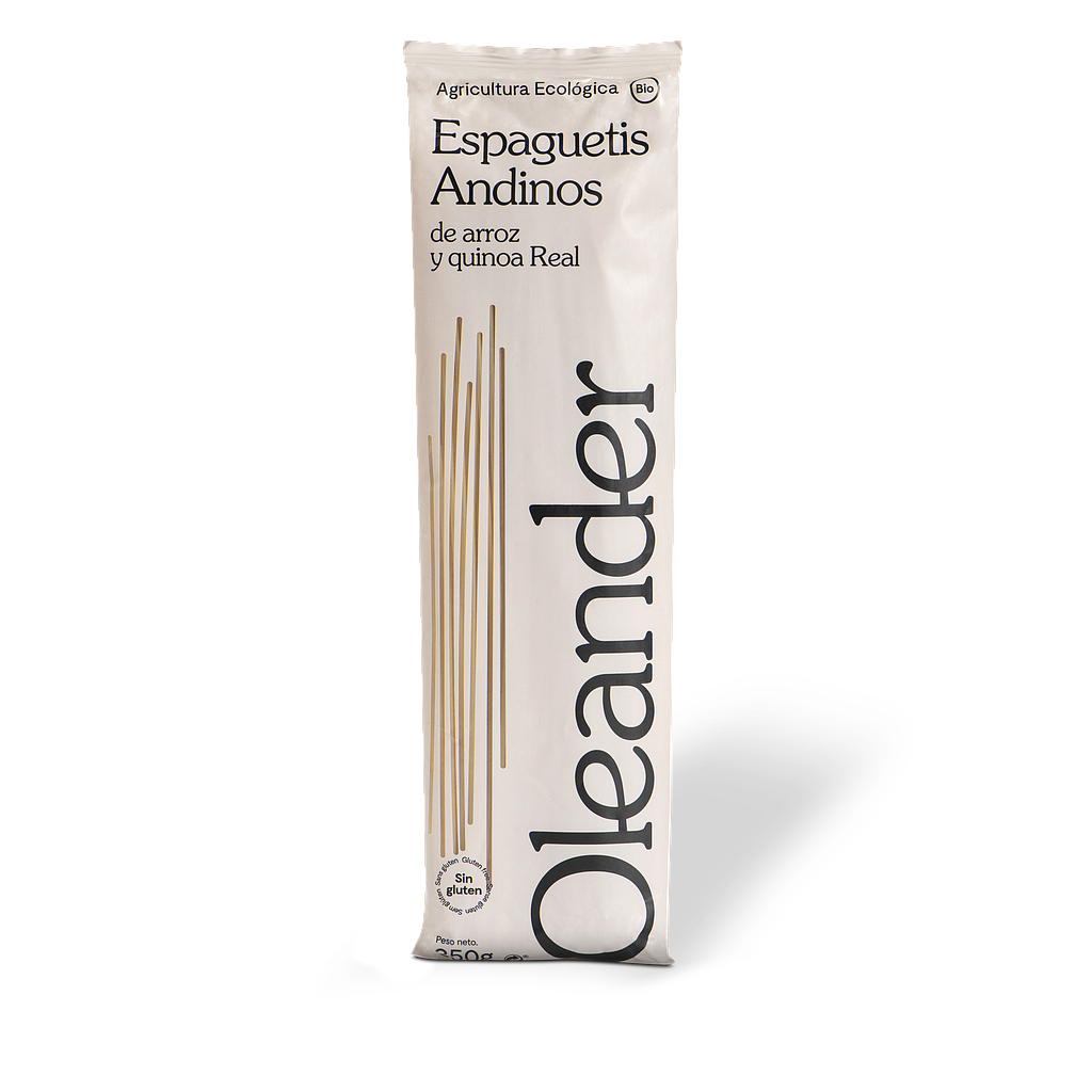 Espaguetis Andinos arròs quinoa 250g, Oleander