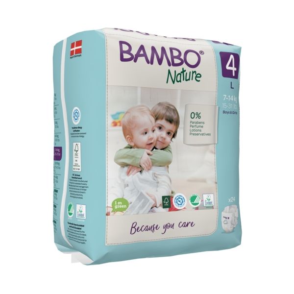 Bolquers Talla 4 (7-14kg) 24u, Bambo