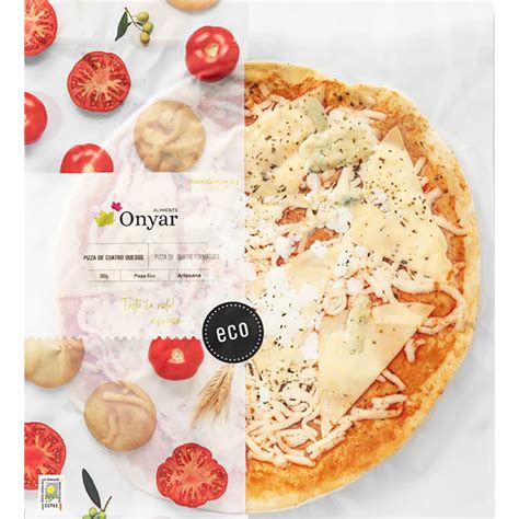 Pizza quatre formatges 380g